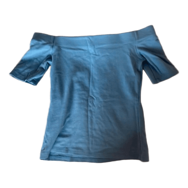 Blå off-shoulder top