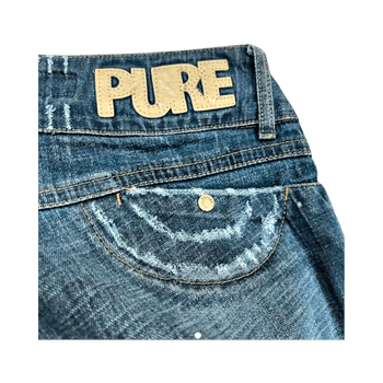 Blue flared jeans