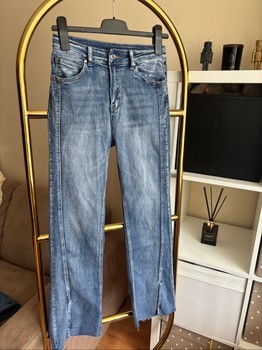Blue denim jeans