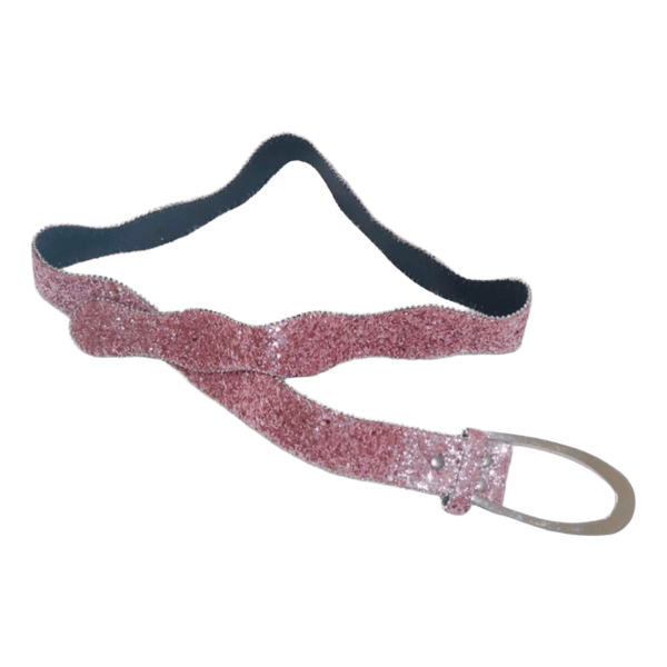 Pink glitter belt