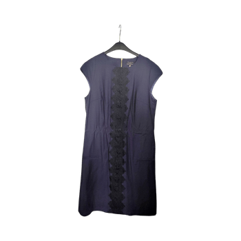 Navy lace detail dress