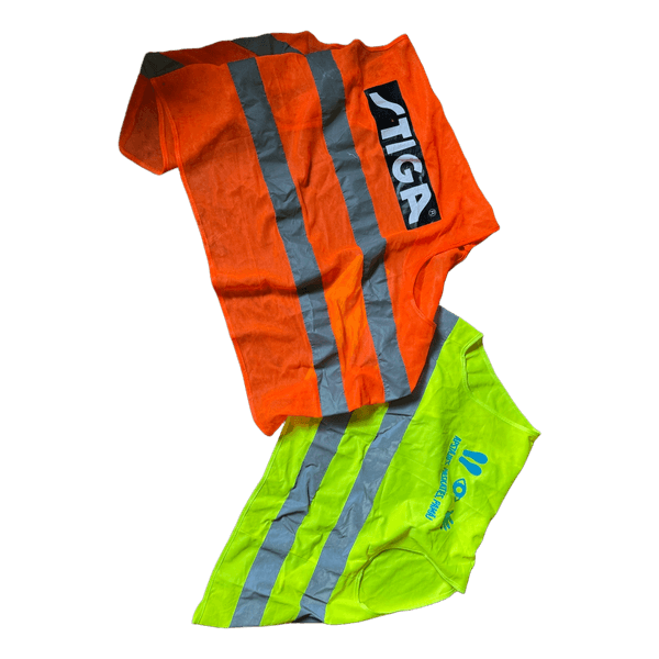 Two high visibility vests