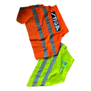 Two high visibility vests