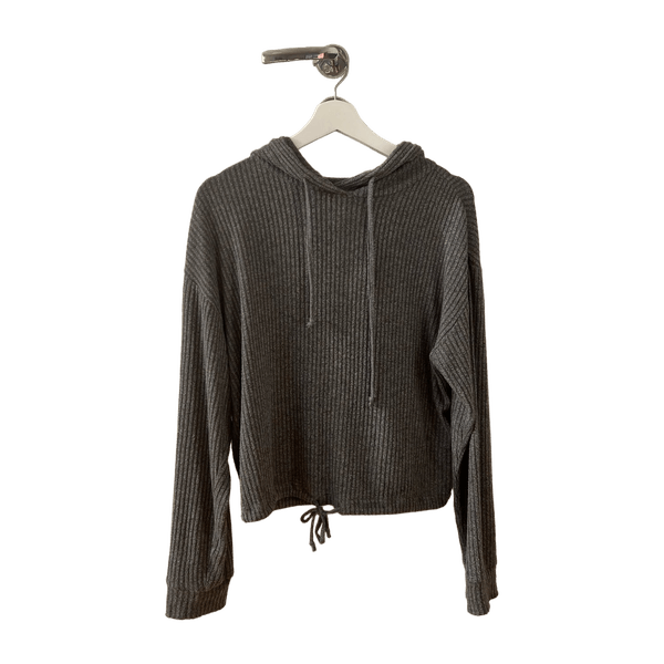 Ribbed hoodie