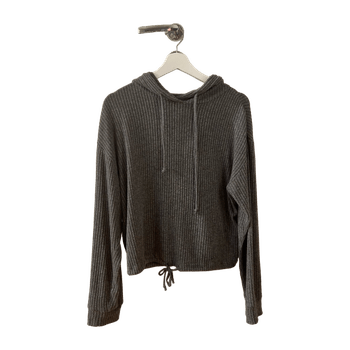 Ribbed hoodie