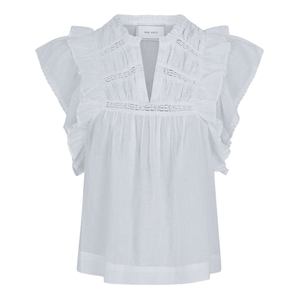 Hvid Neo Noir bluse