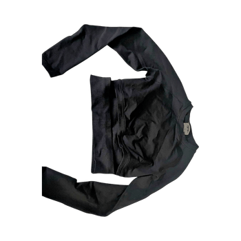 Aimin treenipaita Black cropped long sleeve top 