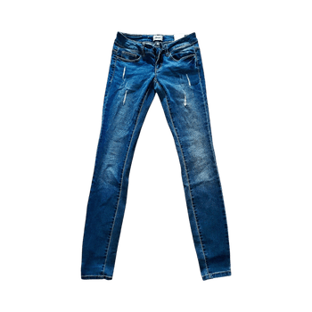 Siniset skinny-farkut
