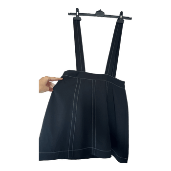 Zara black pinafore skirt