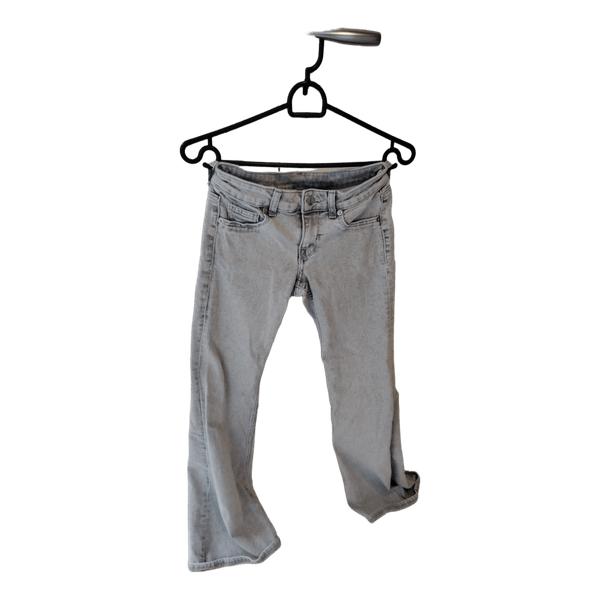 Lysegrå jeans i denim