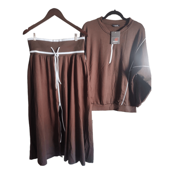 Brown two-piece set
