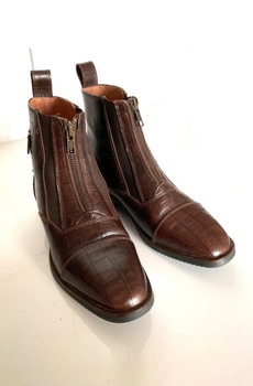 V by Vertigo 35/36 Equestrian riding boots ankle boots real leather brown.