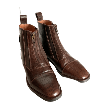 V by Vertigo 35/36 Equestrian riding boots ankle boots real leather brown.