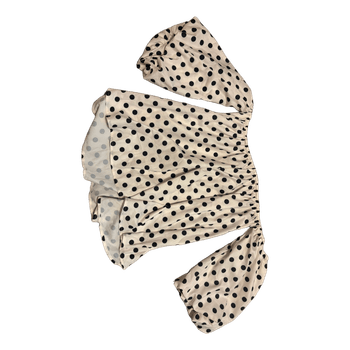 Polka dot off-shoulder top