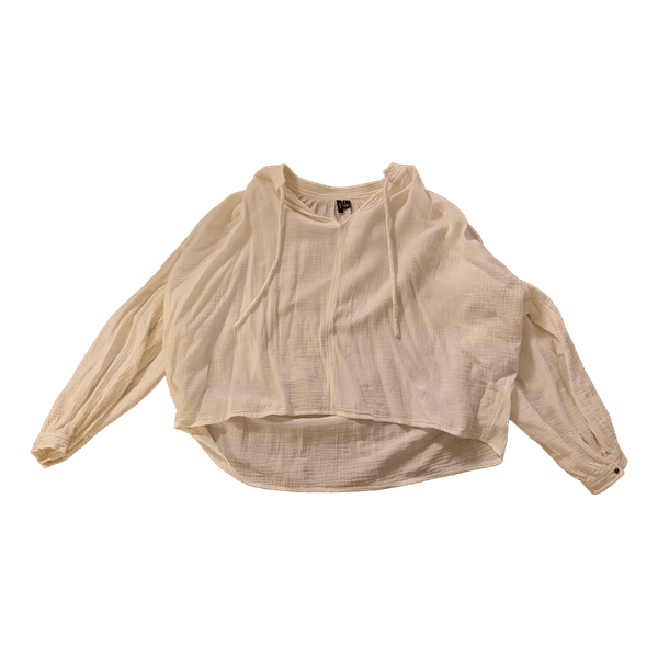 Hvid bomuldsbluse