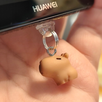 Capybara charmi ja suojaplugi latausporttiin // 3 porttimallia