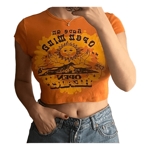 Orange graphic t-shirt