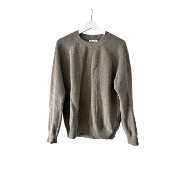 Zara khaki ribbed sweater