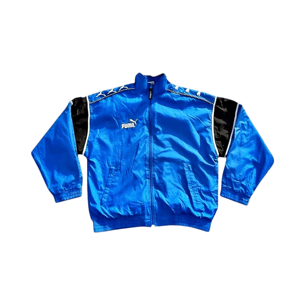 Vintage Puma shell jacket Navy Blue Vintage vetoketjullinen pusero Puma 90s streetwear