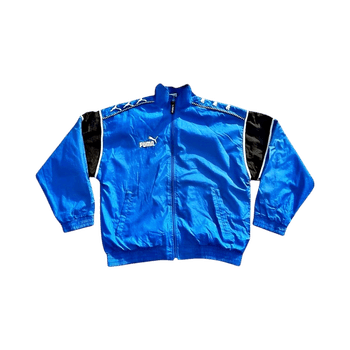 Vintage Puma shell jacket Navy Blue Vintage vetoketjullinen pusero Puma 90s streetwear