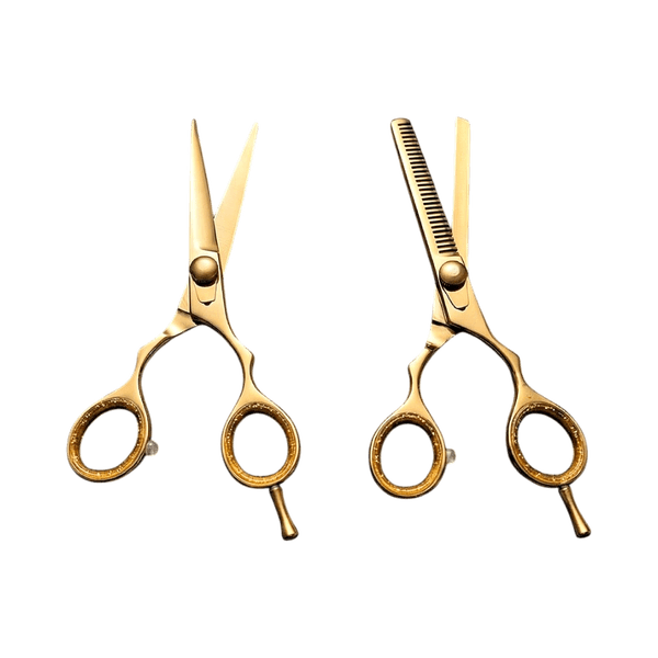 Professional Gold haircutting scissors set