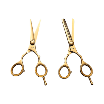 Professional Gold haircutting scissors set