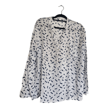 Chemise blanche imprimée
