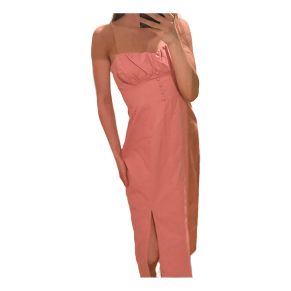 Pink midi dress