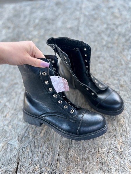 Black ankle boots