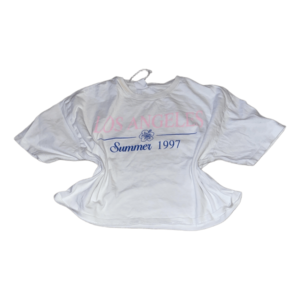 Hvid t-shirt med print