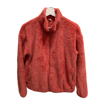 Coral fleece zip-up jacket