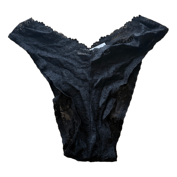Black lace briefs