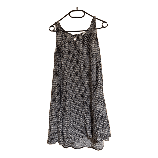 Black patterned casual dress