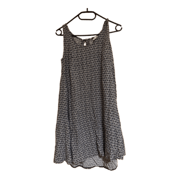 Black patterned casual dress