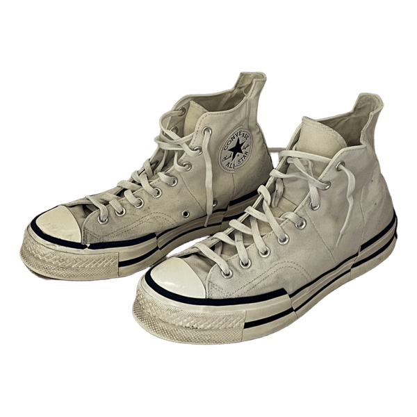 White Converse high top sneakers