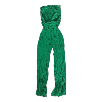 Green strapless jumpsuit