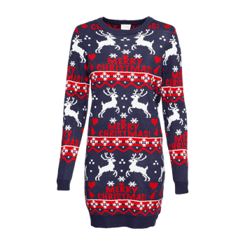 Knitted dress navy