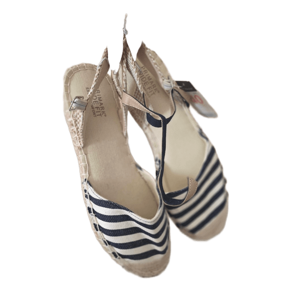 Striped canvas espadrilles