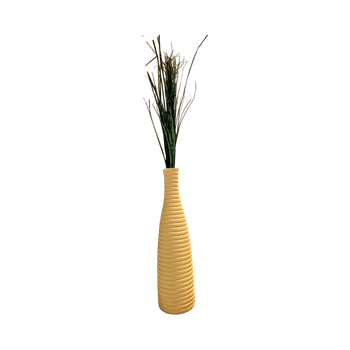 Korkea vaalea maljakko