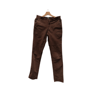 Ruskeat corduroy-housut