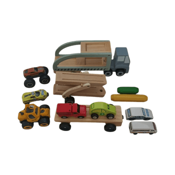 puinen leikkiauto setti