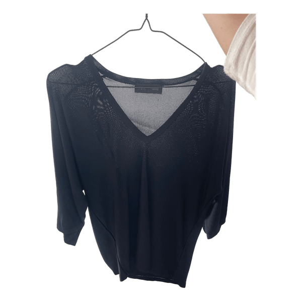 Zara sort strikbluse