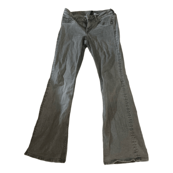 Grey flare jeans