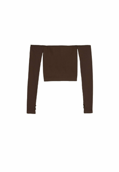 Brown knit sweater