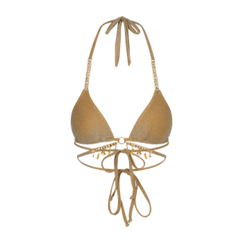 Gold Bikini Top