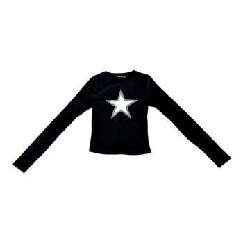 New black star print top