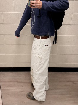 White painter carpenter pants