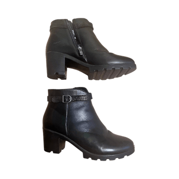 Black Heeled Ankle Boots