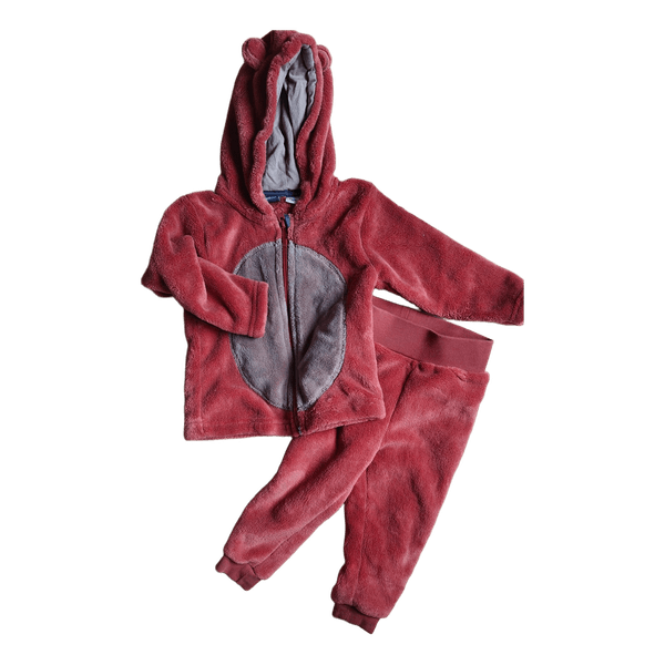 Lasten fleece oloasu housut ja paita / takki koko 74/80