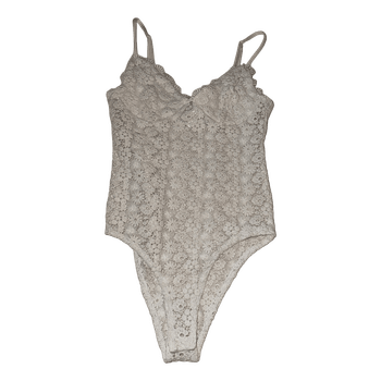 White lace bodysuit